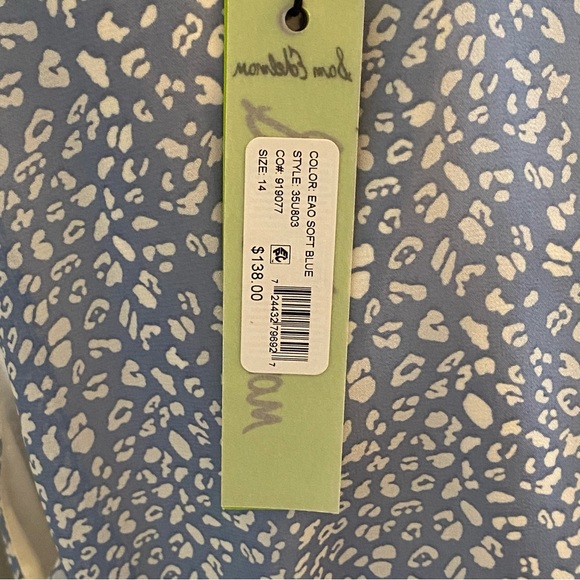 Sam Edelman Women’s Ruffle Mini Dress Soft Blue Size 14 - Picture 8 of 10